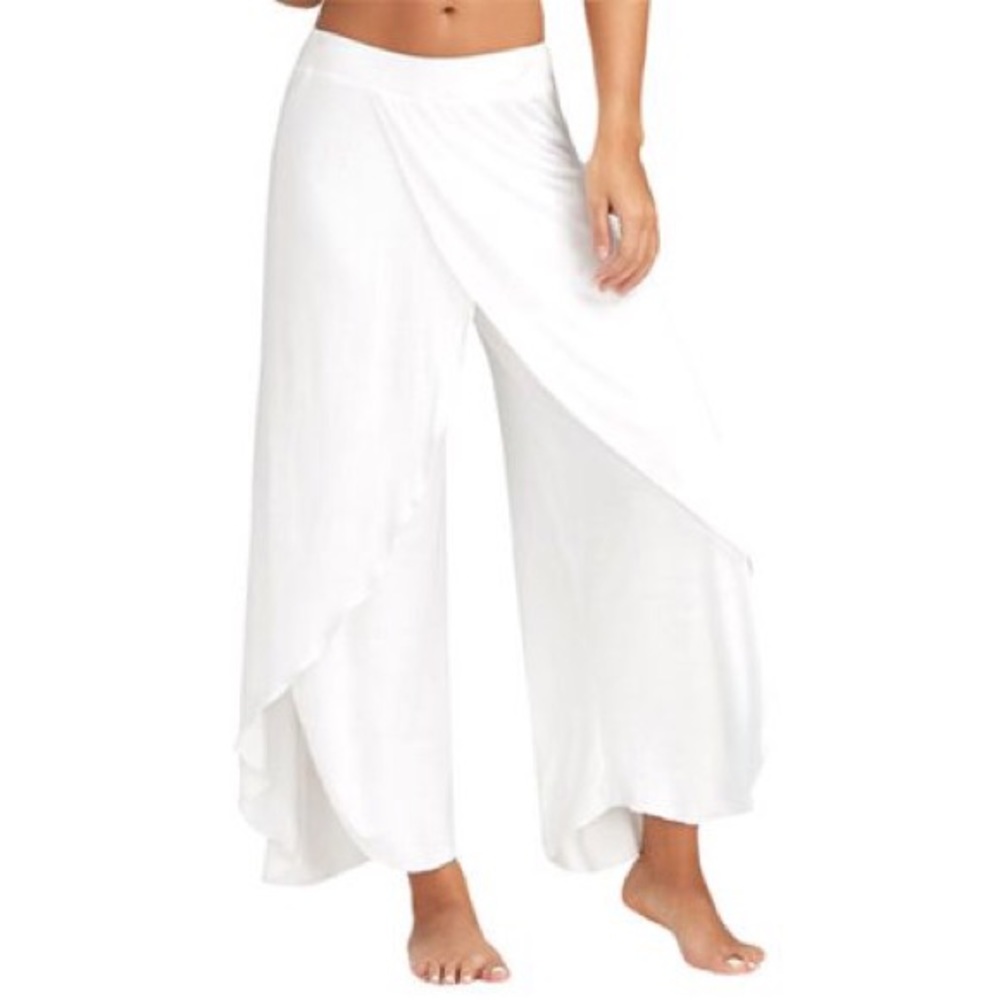 White Chiffon Harem Palazzo Belly Dancer Pants 29